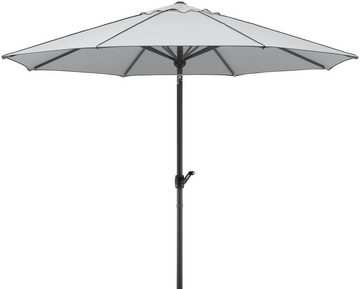 Schneider Schirme Marktschirm Adria, Durchmesser 300 cm, silbergrau, rund, ohne Schirmständer
