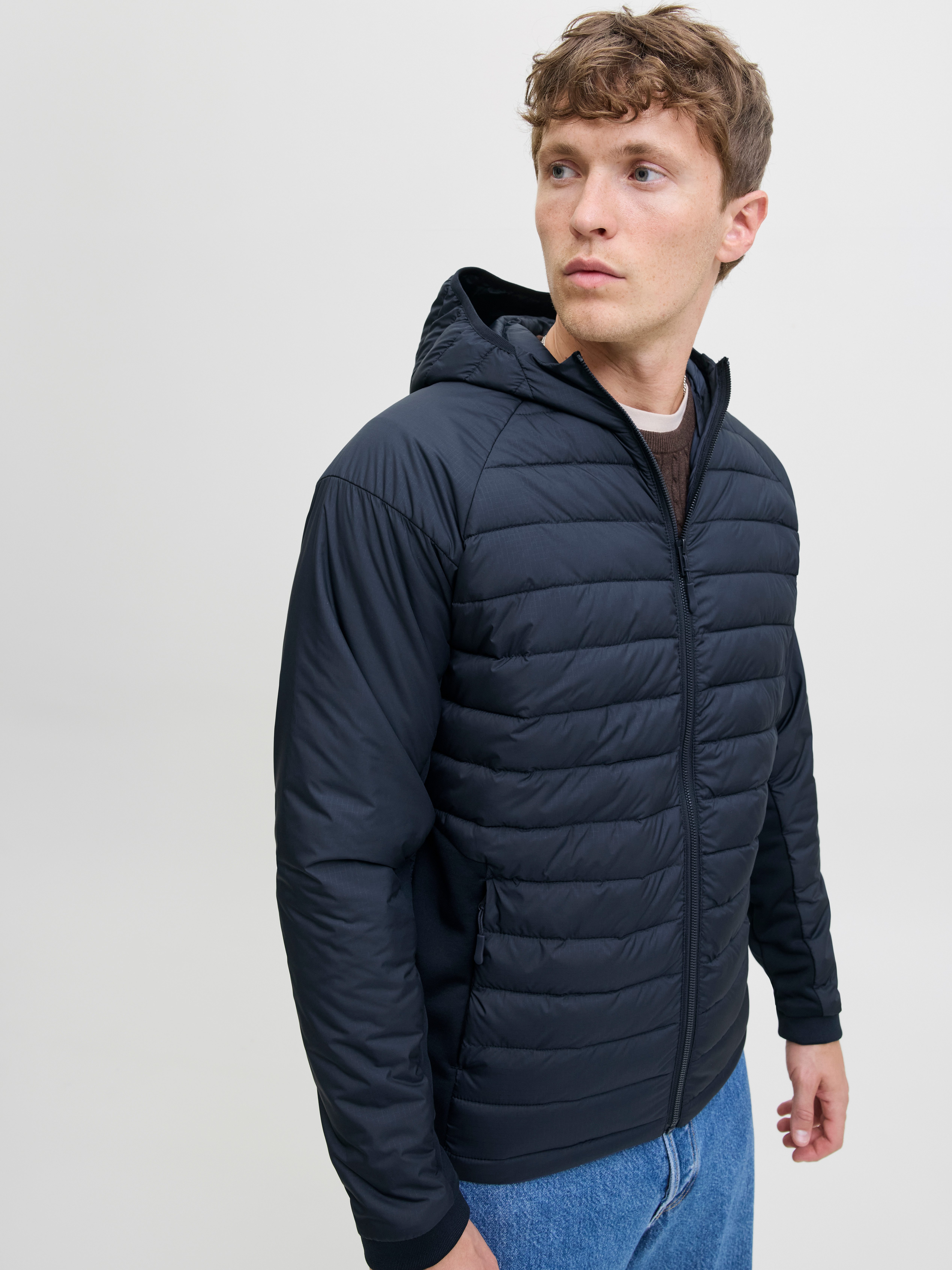 Jack & Jones Steppjacke JJESTATE HYBRID JACKET NOOS mit Kapuze günstig online kaufen
