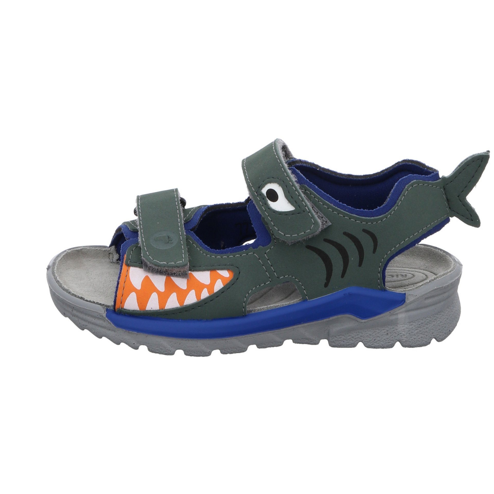 Sandale Jungen Ricosta Textil Schuhe Kinderschuhe Sandale Shark grün Sandalen