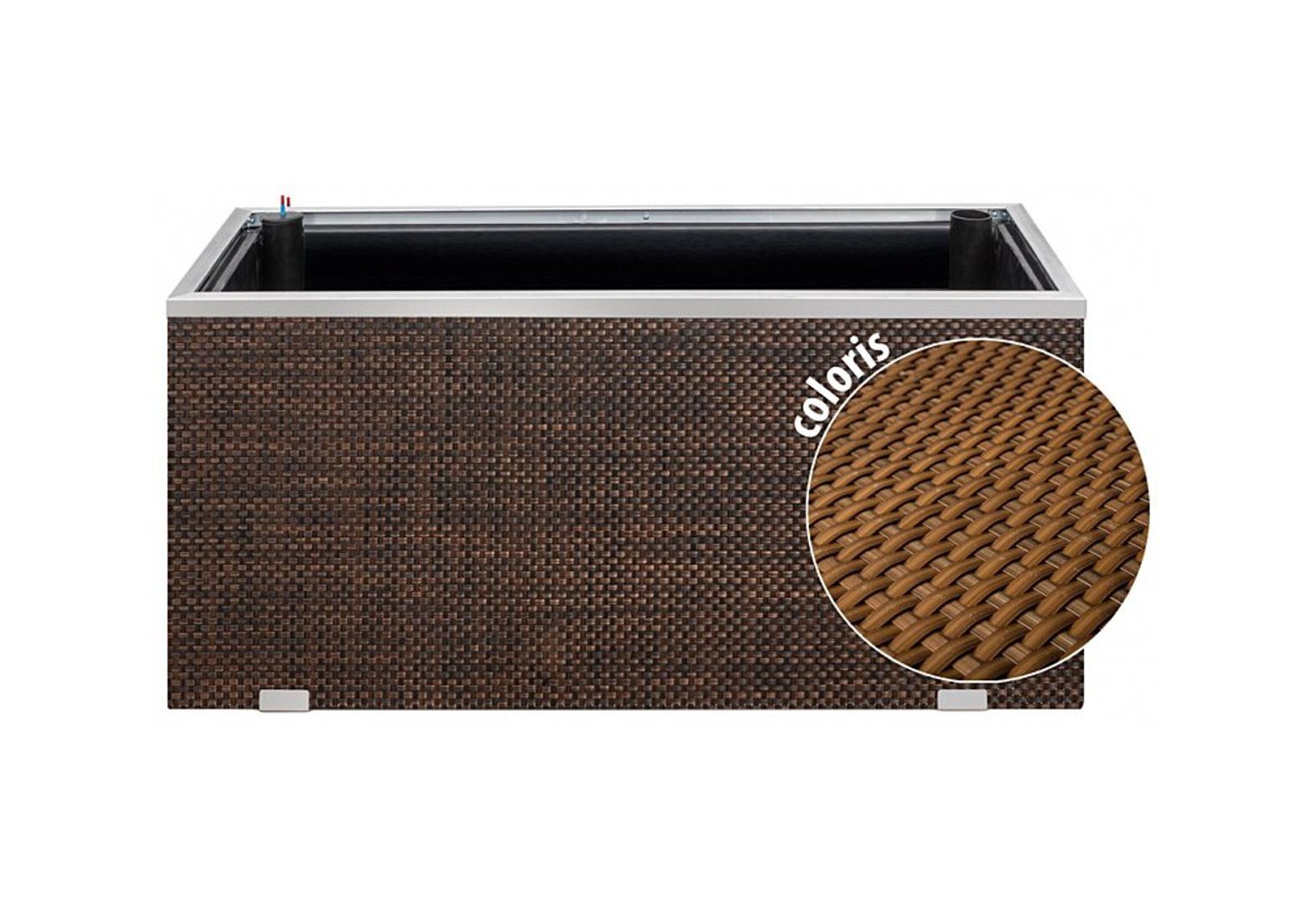 dynamic24 Pflanzkübel, Polyrattan Pflanzgefäß Selbstbewässerung günstig online kaufen