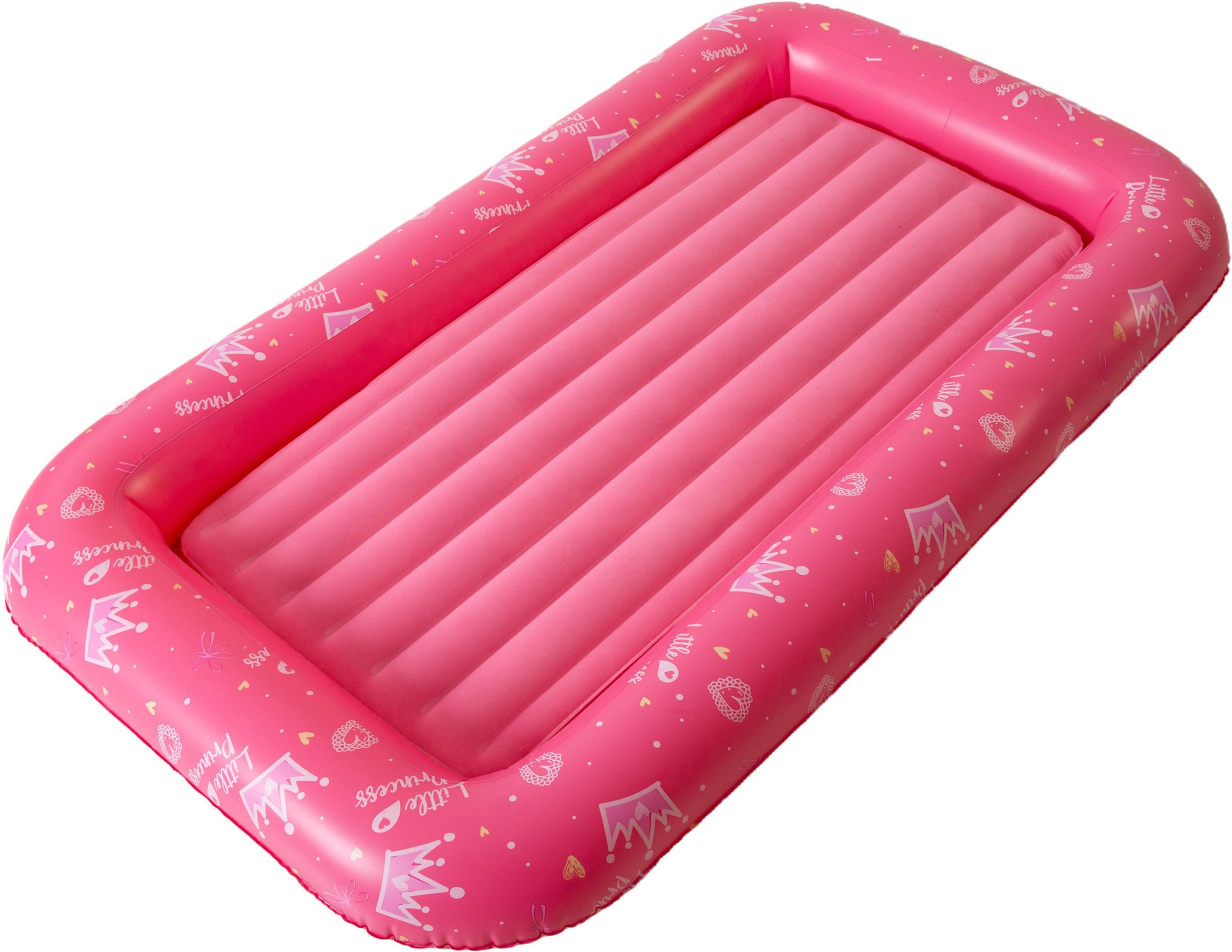 Avenli Luftbett Aufblasbares Kinderbett rosa, (Luftbett für Kinder rosa, 1-tlg., Kinderluftbett 152x89x17,5cm), Luftmatratze mit erhöhtem Rahmen