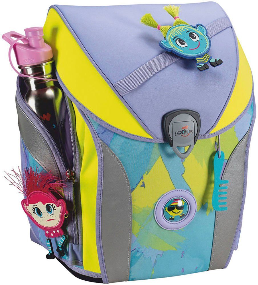 DerDieDas® Schulranzen ErgoFlex MAX, Hippie Hair (Set, 5-tlg), enthält recyceltes Material