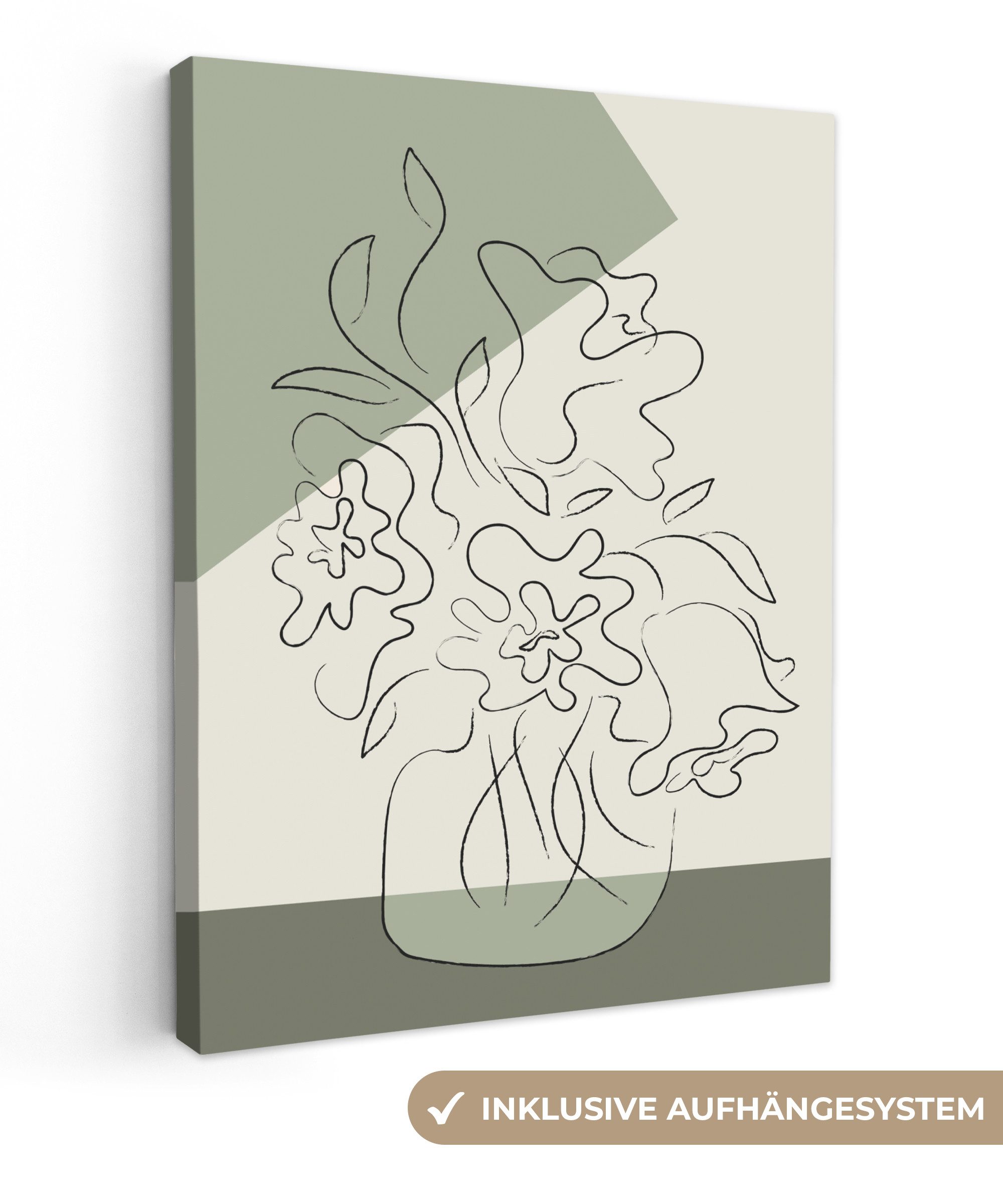 OneMillionCanvasses® Leinwandbild Blumen - Blumentopf - günstig online kaufen