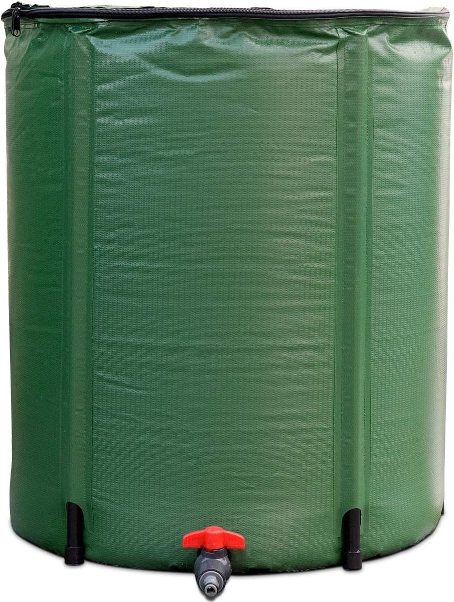 KOMFOTTEU Regentonne 200L Regenwassertonne faltbar, 60x60x70cm