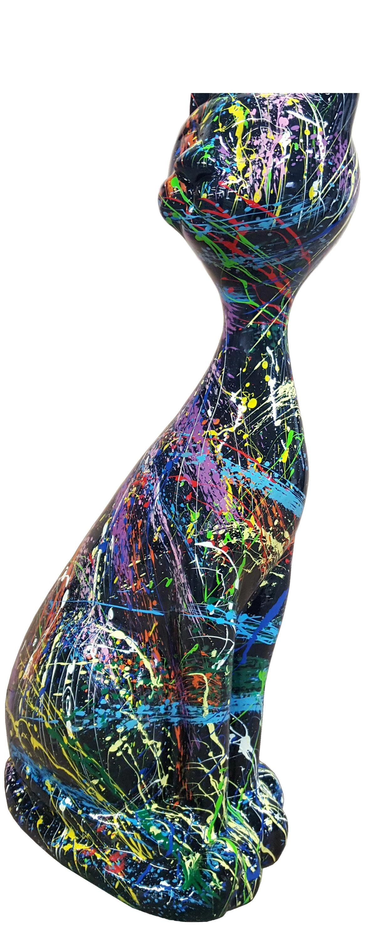 Xlmoebel Dekofigur Abstrakte handgemachte Statue in eleganter Designer-Optik (1 St., Abstrakte Figur "Katze), Hergestellt in Europa
