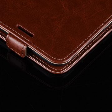Wigento Handyhülle Fliptasche Premium Schwarz für Xiaomi Mi 11 Hülle Case Cover Schutz Zubehör Etui Neu