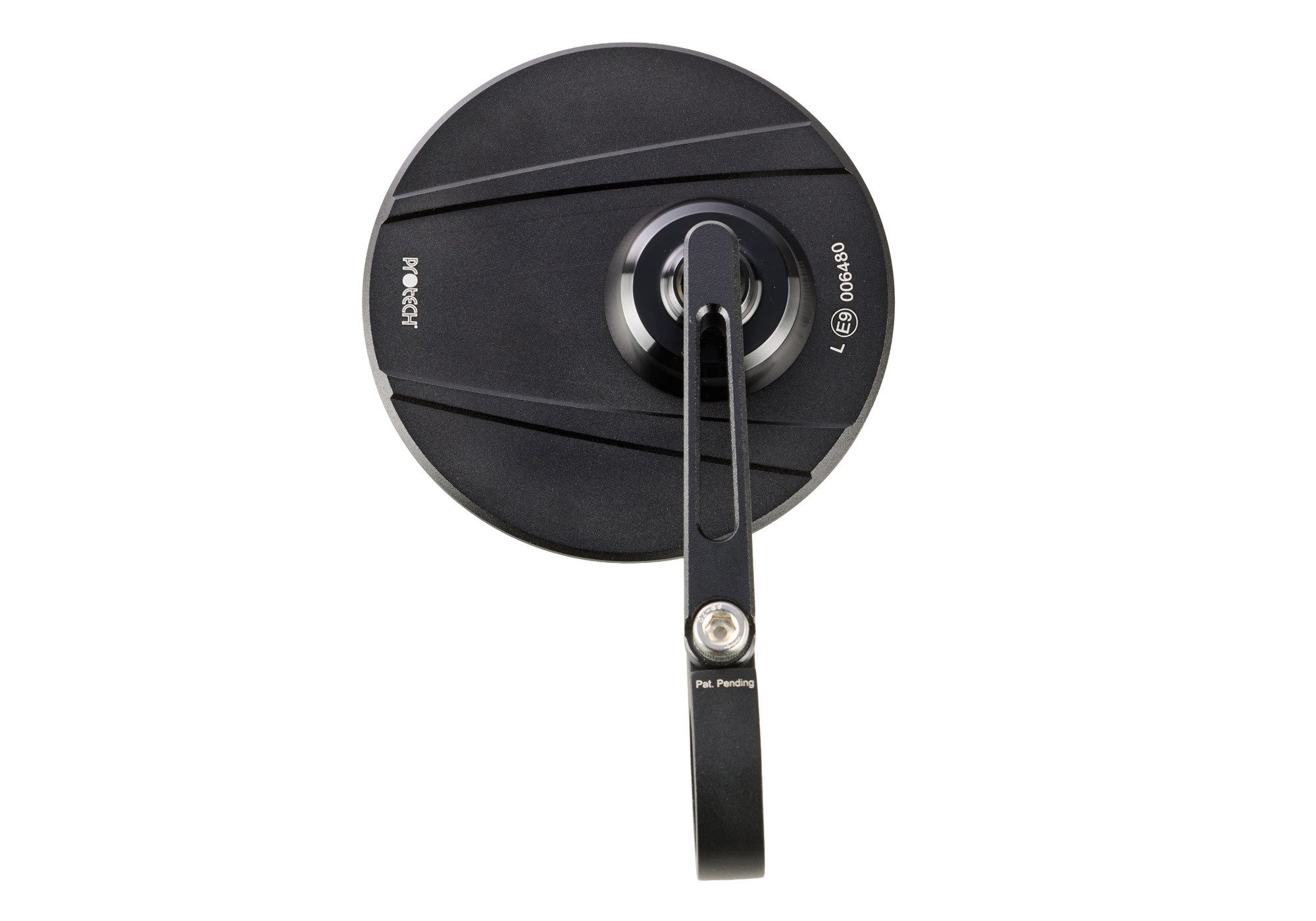 PROTECH Blinker Spiegel XC-130 Aluminium CNC-gefräst/Spiegelglas schwarz