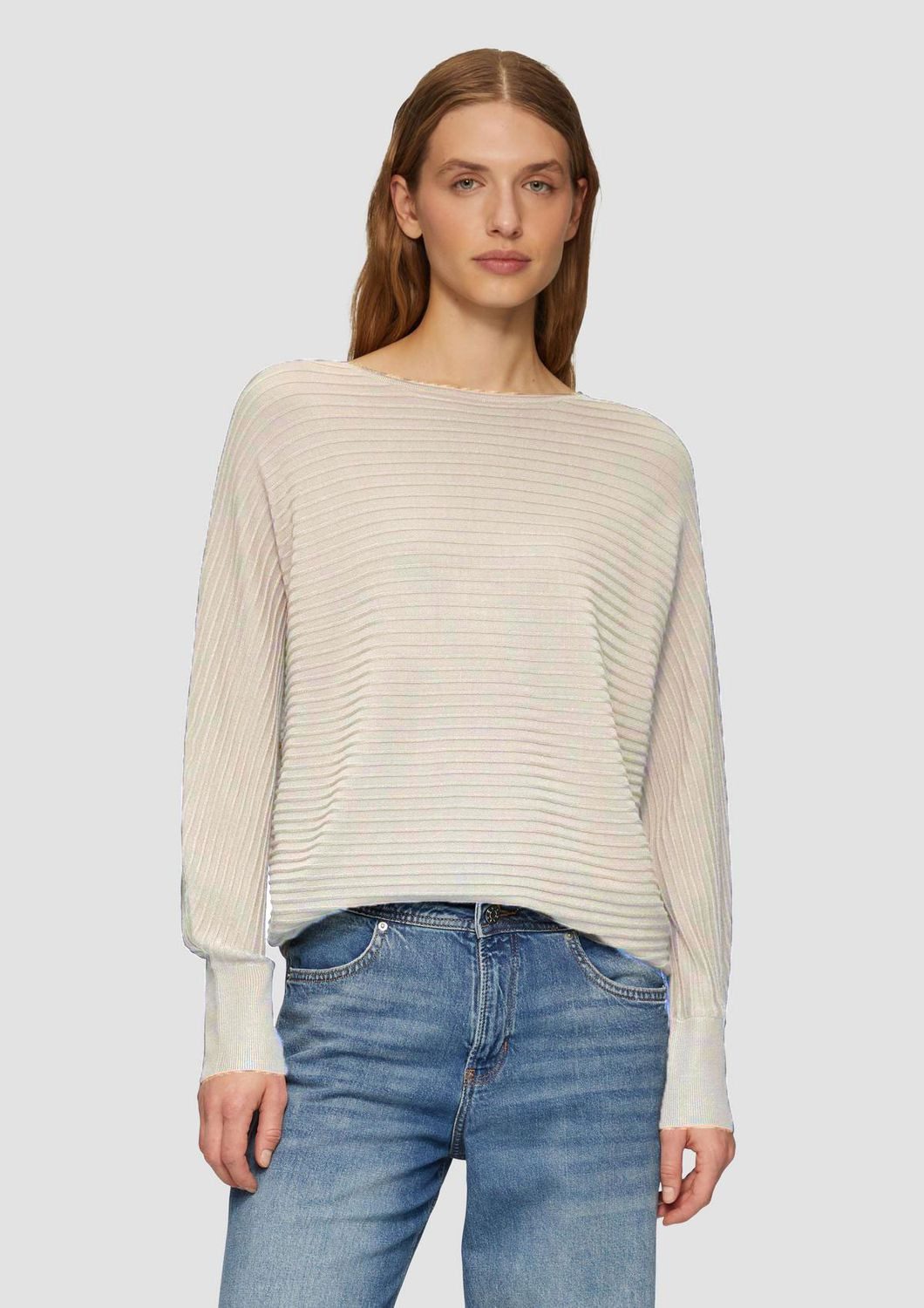 s.Oliver Strickpullover Casual (1-tlg) Fledermausärmel, U-Boot-Ausschnitt, günstig online kaufen