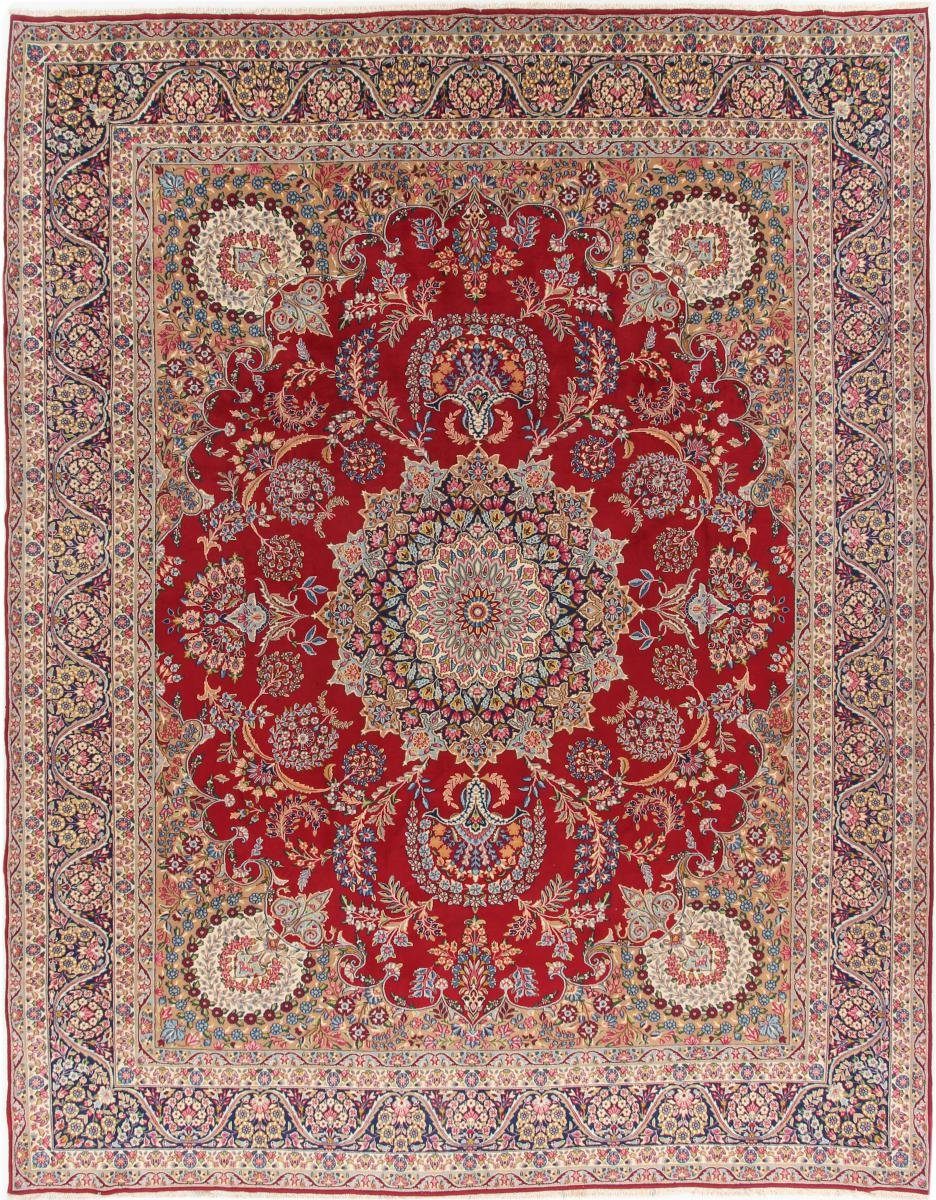 Orientteppich Kerman 309x391 Handgeknüpfter Orientteppich / Perserteppich, Nain Trading, rechteckig, Höhe: 12 mm