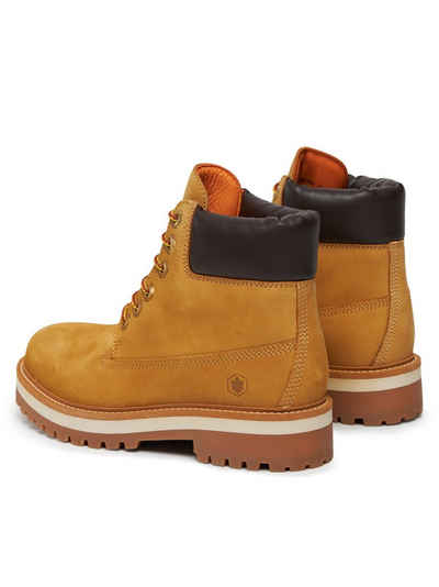 LUMBERJACK Schnürstiefeletten KRISTY SW50501-006-D01 Yellow/Dk Brown M0001 Schnürstiefel