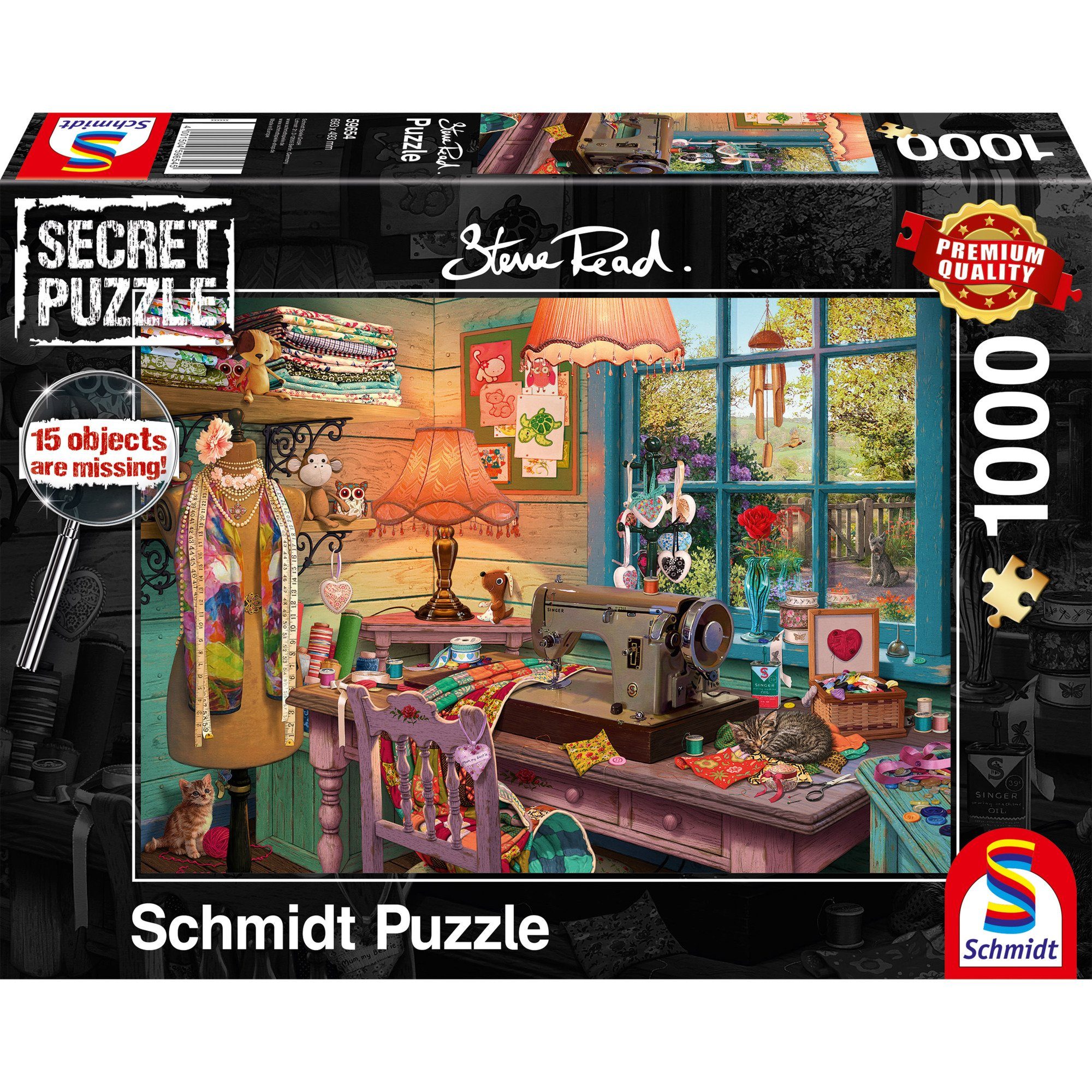 Schmidt Spiele Puzzle Schmidt Spiele Steve Read: Secret Puzzles - Im, 1000 Puzzleteile