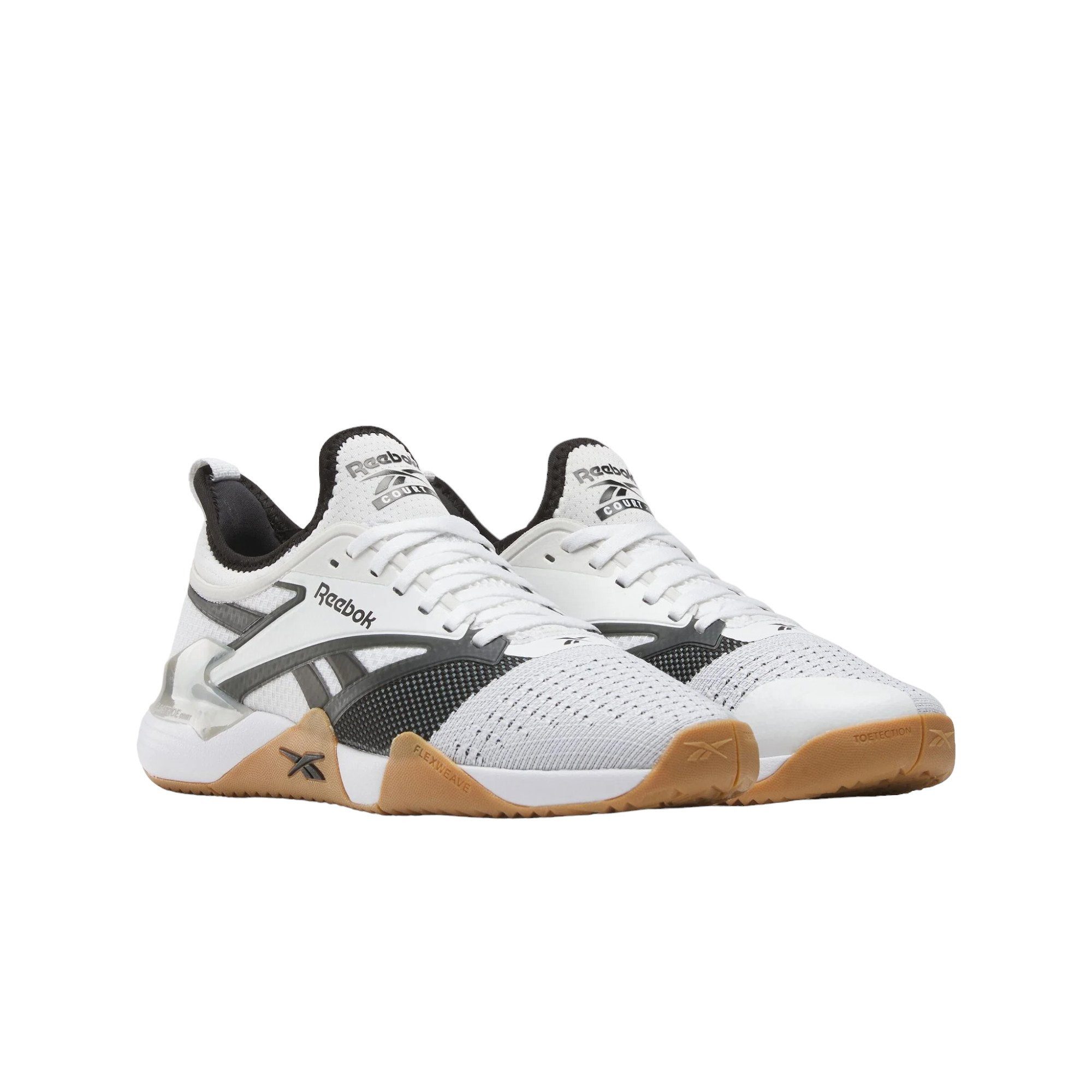 Reebok Hallen-Indoorschuhe Nano Court weiss/grau Herren Tennisschuh
