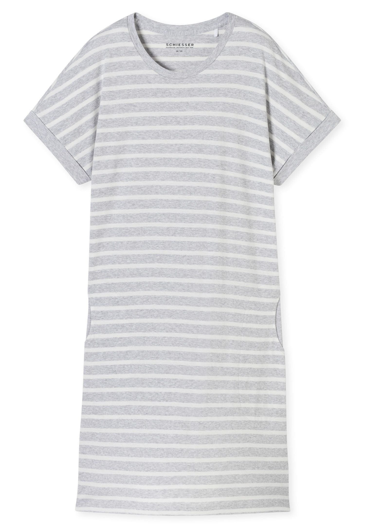 Schiesser Nachthemd Casual Essentials mit garngefärbten Streifen und sportl günstig online kaufen