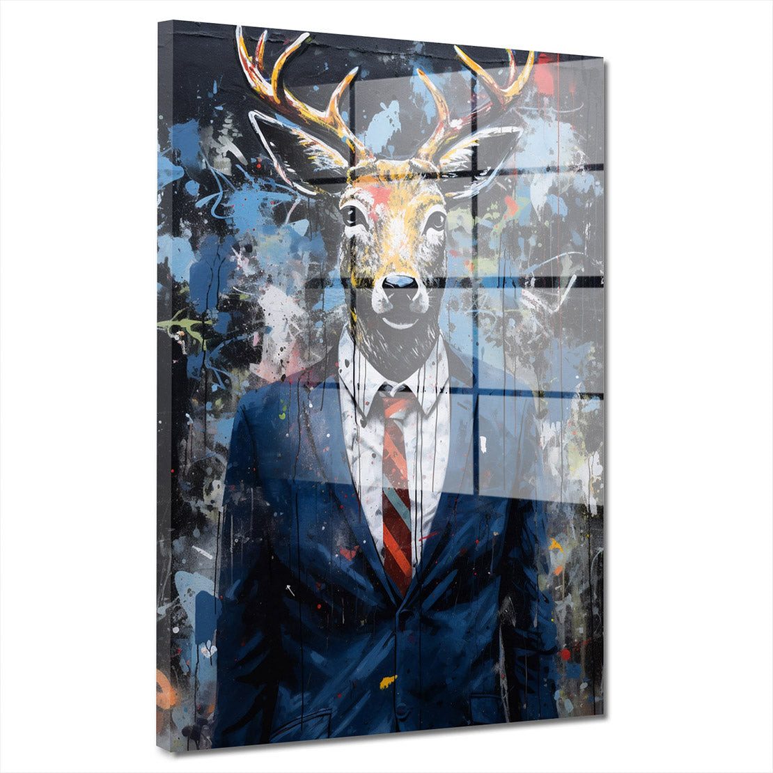 Gohantee Hirsch Wanddekoration Metall 24,7x11,3cm | Rustikale Wald Deko Für Wohnzimmer & Flur