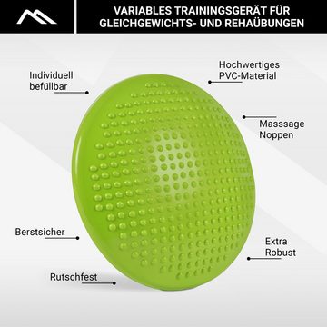 MSports® Stabilisations-Therapiegerät Ballsitzkissen inkl. Pumpe und Übungsposter ca. 32 cm Durchmesser