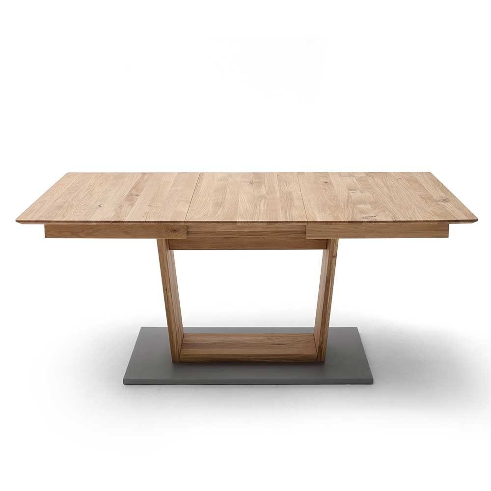 Pharao24 Esstisch Garrysa, aus Massivholz, ausziehbar
