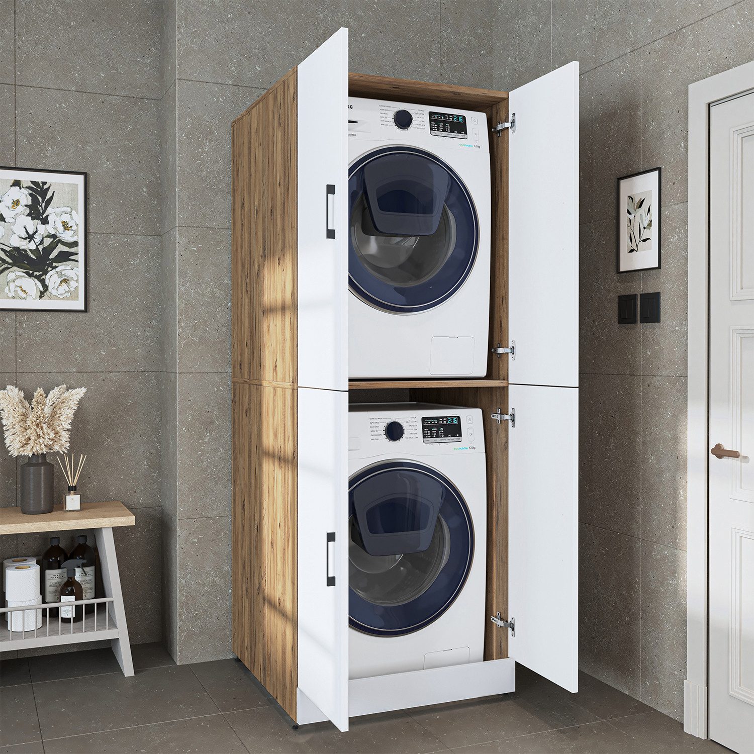 Roomart Waschmaschinenumbauschrank Waschmaschinenschrank SERIE DORA II - fü günstig online kaufen