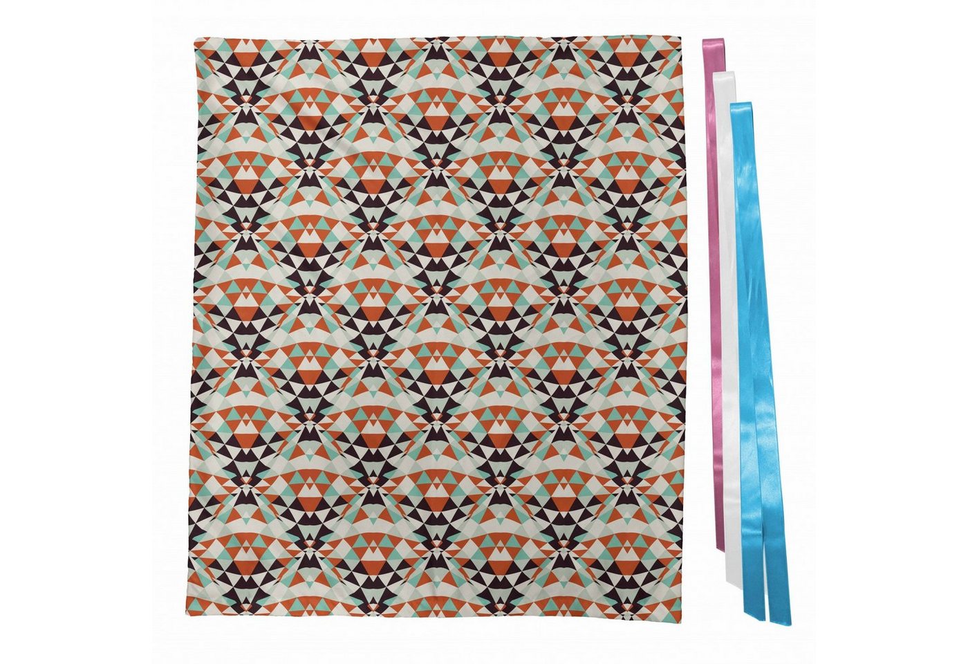 Thumbnail - Abakuhaus Geschenkbox 3x Bändern Wiederbenutzbar, Retro Triangles Mosaik Illusion