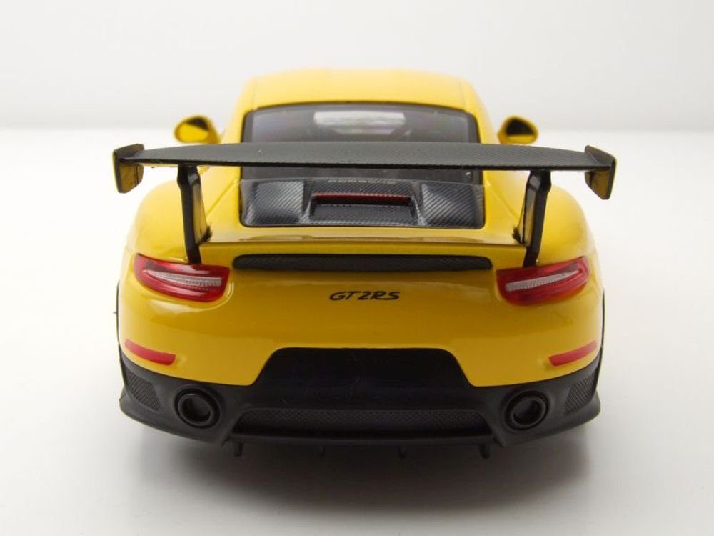 Maisto® Modellauto Porsche 911 GT2 RS gelb schwarz, Maßstab 1:24