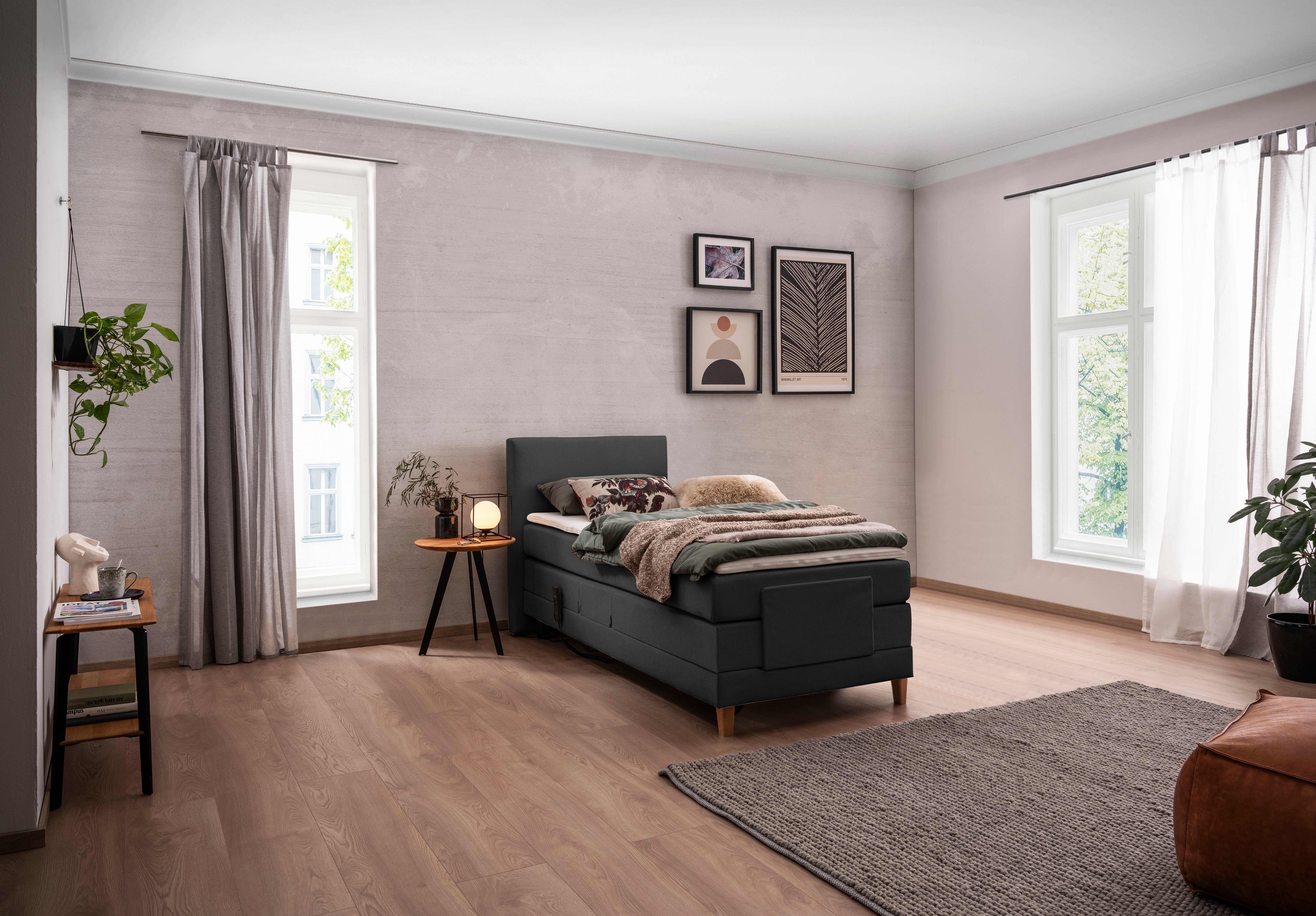 alina Boxspringbett Primus, mit motorischer Verstellung, inkl. Matratzen und Topper