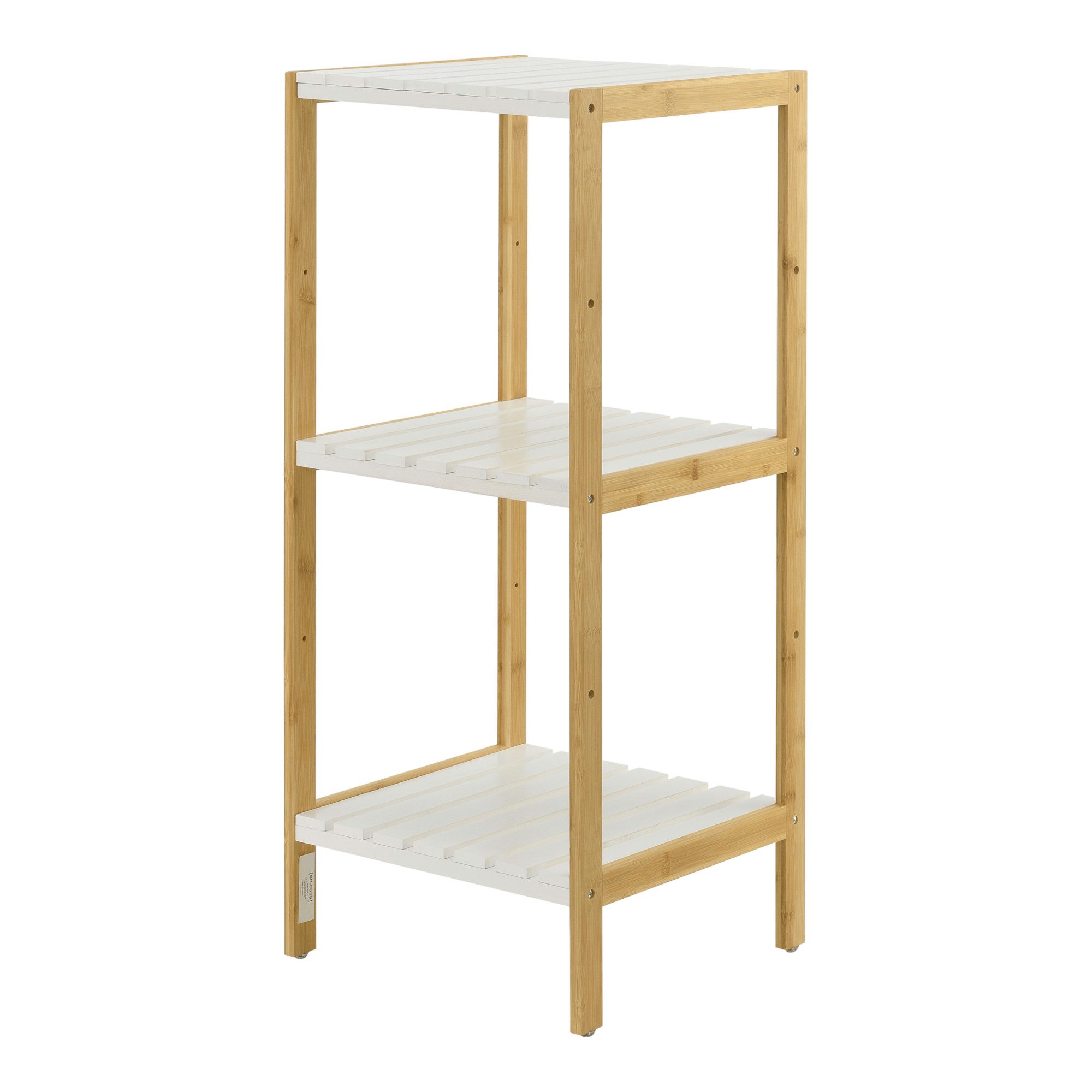 en.casa Standregal, Balsfjord Bambusregal 33x34x80cm, 3 günstig online kaufen