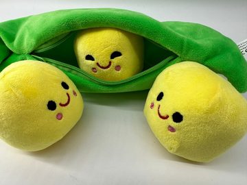 soma Kuscheltier PEA Stuffed Erbse 25 cm Pflanze Puppe Kawaii für Kinder (1-St), Super weicher Plüsch Stofftier Kuscheltier für Kinder zum spielen