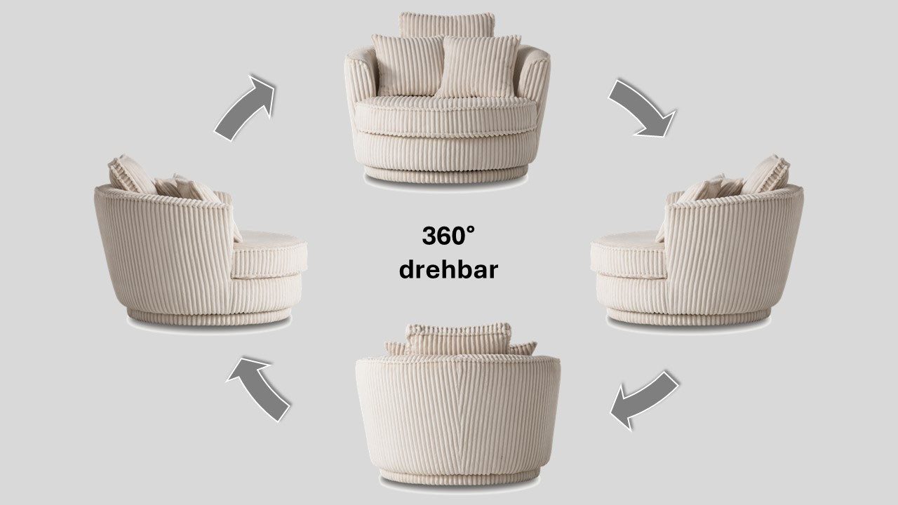 Leonique Drehsessel MAISIE, Love Seat,Lese-Sessel,Sessel-Set, mit günstig online kaufen