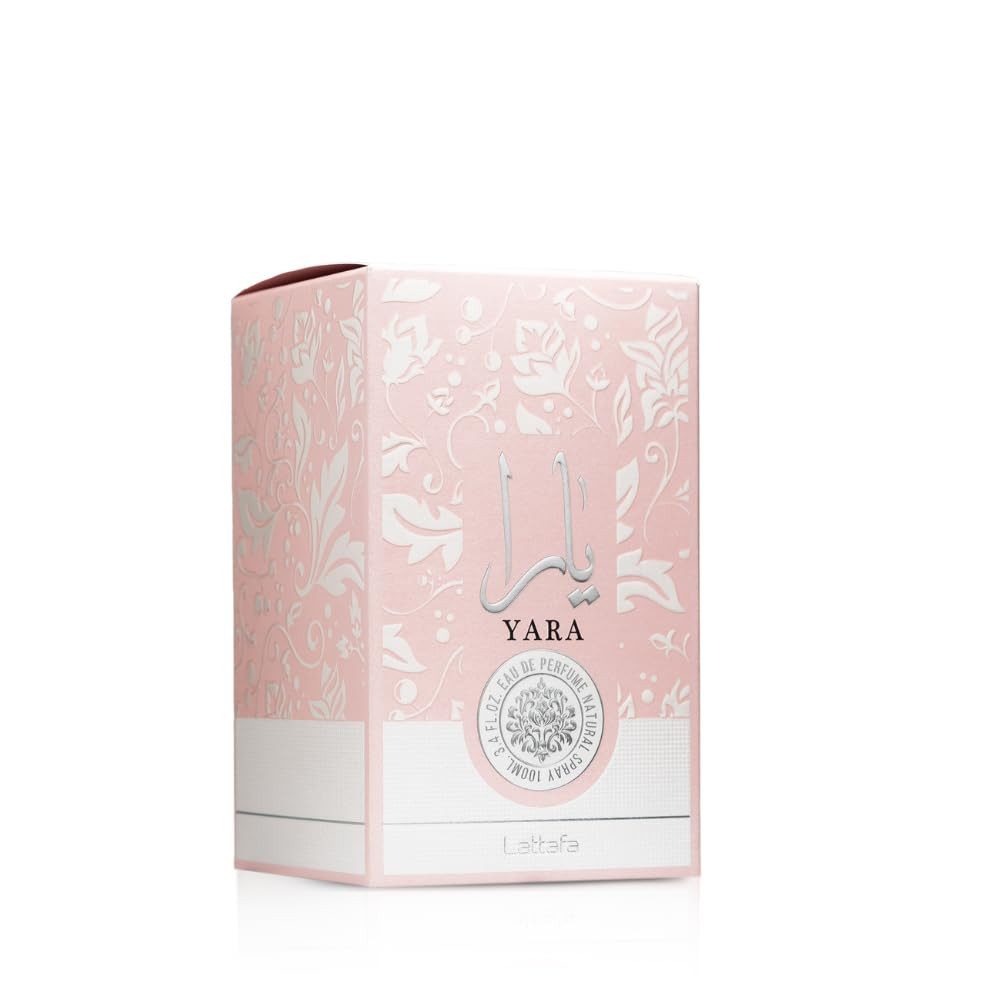 Lattafa Eau de Parfum Yara Eau de Parfum – Orientalisch-blumiger Damenduft mit Vanille, Moschus & Sandelholz – Verführerisches Parfum für feminine Eleganz