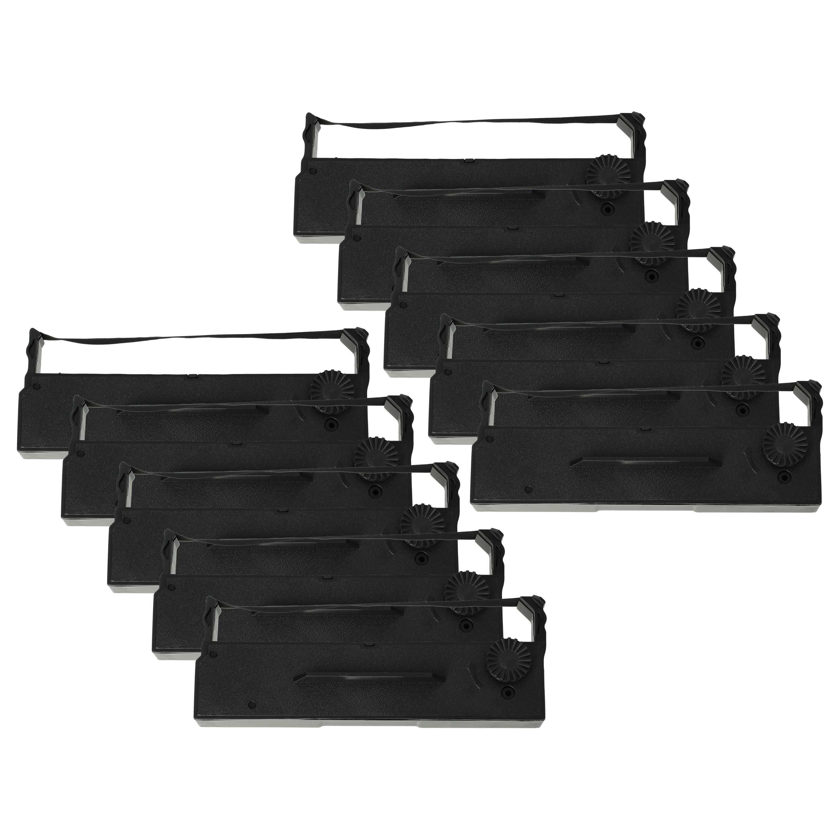 vhbw Beschriftungsband passend für Epson TM-H 3000, TM-H 3000 R, TM 295, TM 290 II, TM-U 295, Farbband, Nylonband für Ihren Nadeldrucker oder Bondrucker