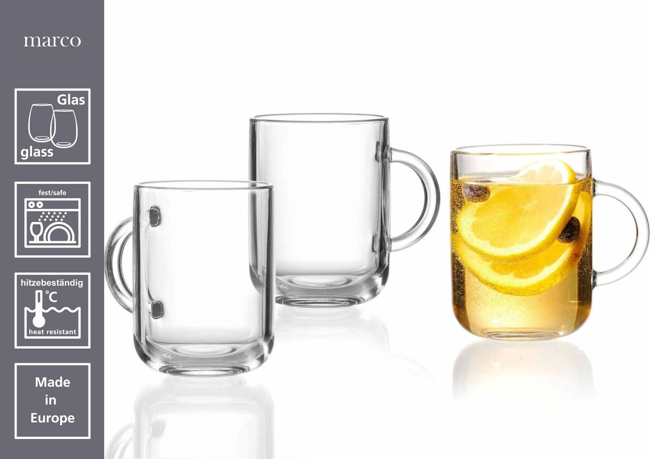 Ritzenhoff & Breker Latte-Macchiato-Glas Marco Kaffee- / Glühwein-Gläser 330 ml 120er Set, 120-tlg., Glas