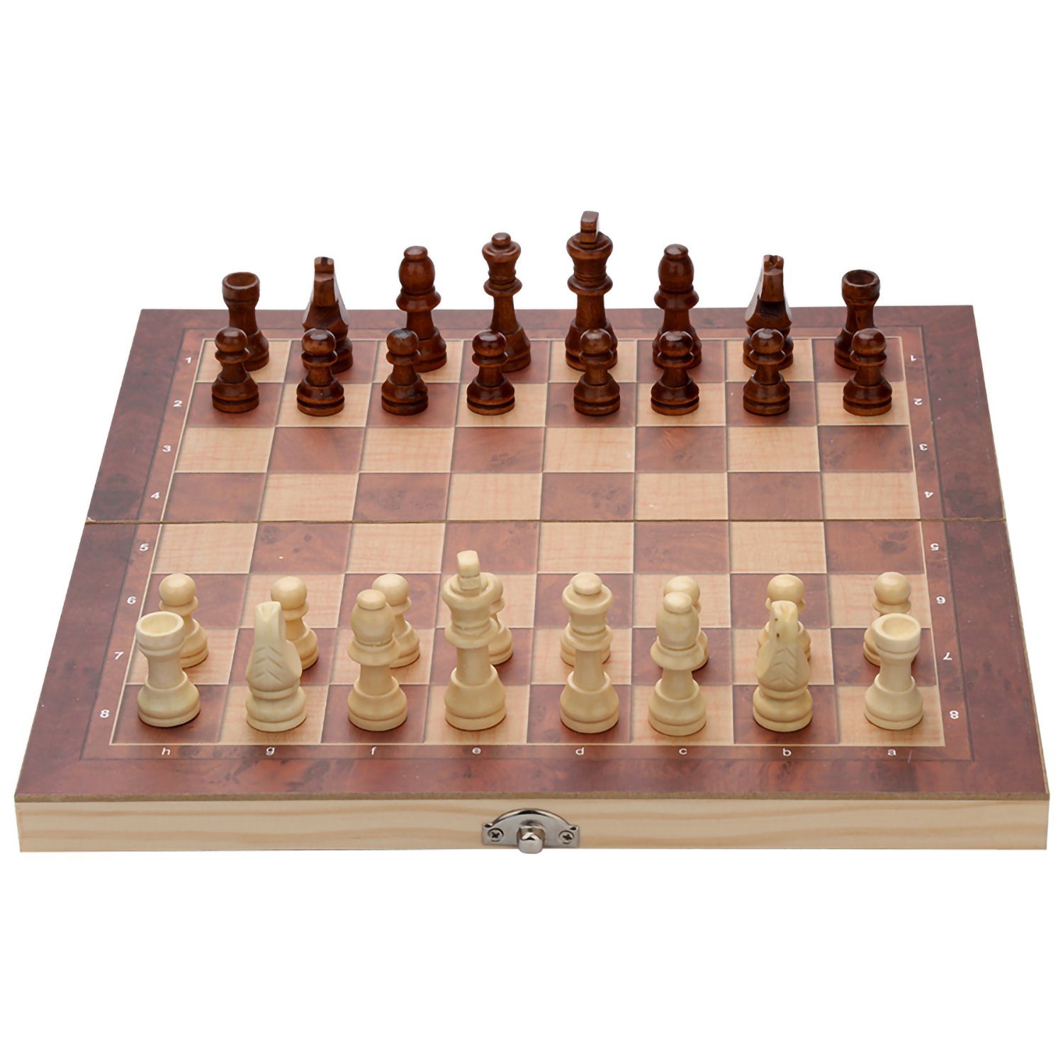 Gimisgu Spiel, Schachspiel Handarbeit 29x29CM 3 in1 Spiel Schach Backgammon Schach