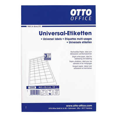 Otto Office Etiketten Standard, 4000 Stück, Absender (48,5x25,4 mm), selbstklebend