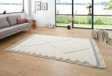 Hochflor-Teppich Ciret, HANSE Home, rechteckig, Höhe: 35 mm, Shaggy, Weich, Flauschig, Sisal, Hoch-Tief, Wohnzimmer, Schlafzimmer