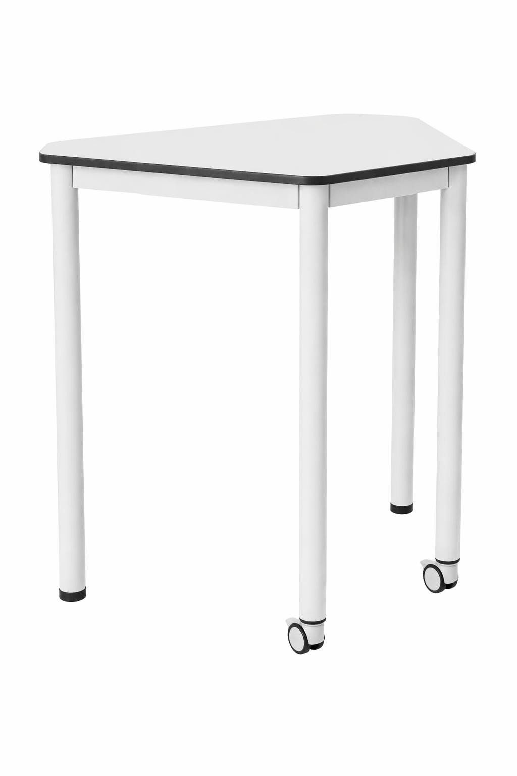 Xlmoebel Schreibtisch Minimalistischer Schreibtisch mit Rollen in Holz und Metall, Made in Europa