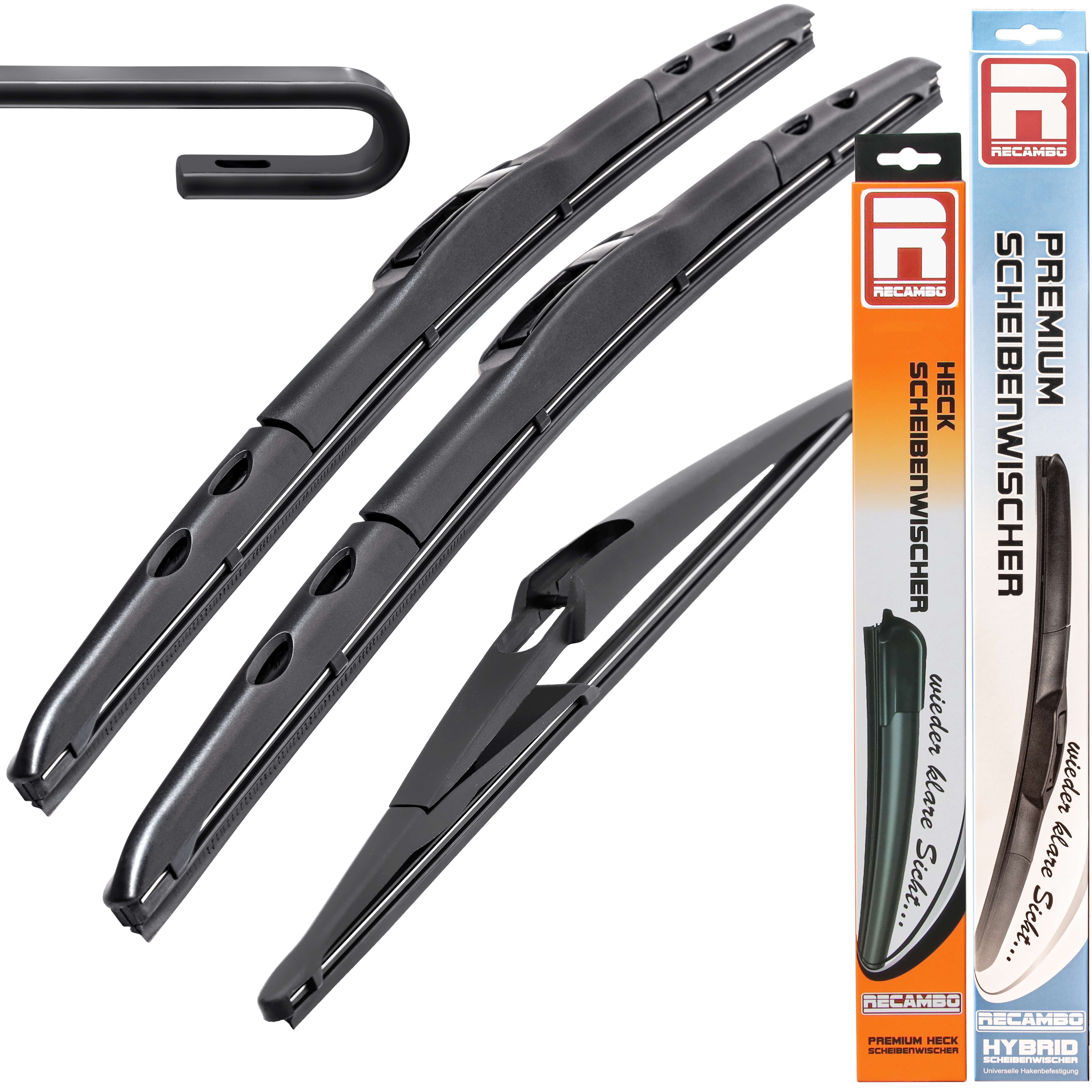 RECAMBO Scheibenwischblätter Scheibenwischer für Toyota Auris, Typ E15, BJ 2006-2015
