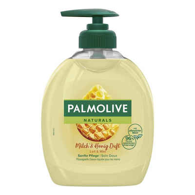 PALMOLIVE Flüssigseife Milch & Honig, mit feuchtigkeitsspendenden Substanzen, 300 ml