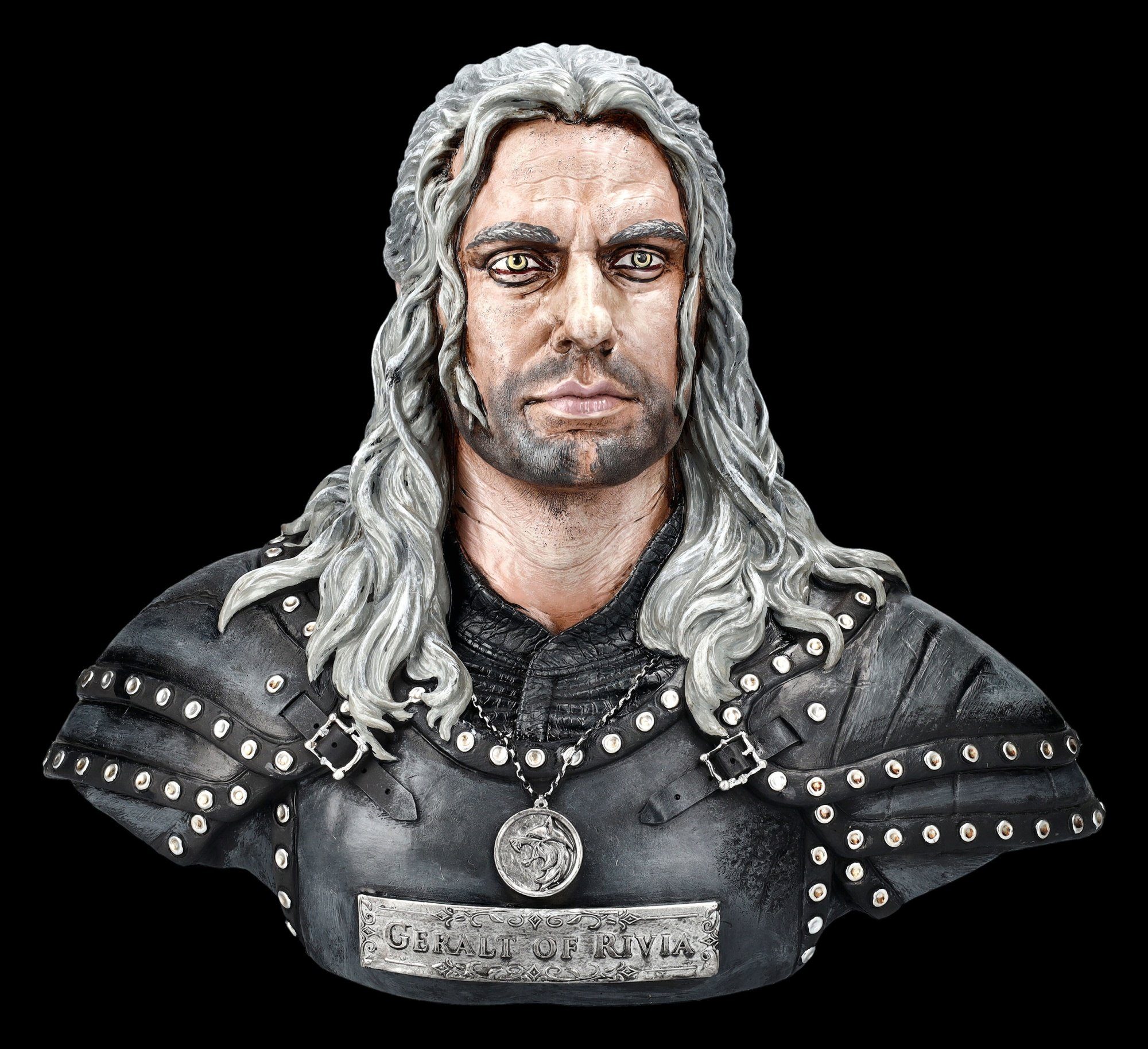 Figuren Shop GmbH Dekofigur Büste The Witcher - Geralt von Rivia - Merchandise Dekoration Fantasy