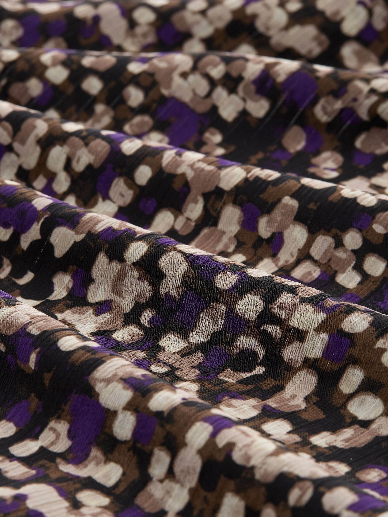 TOM TAILOR Langarmbluse Blusen & Shirts Gemusterte Chiffon Bluse