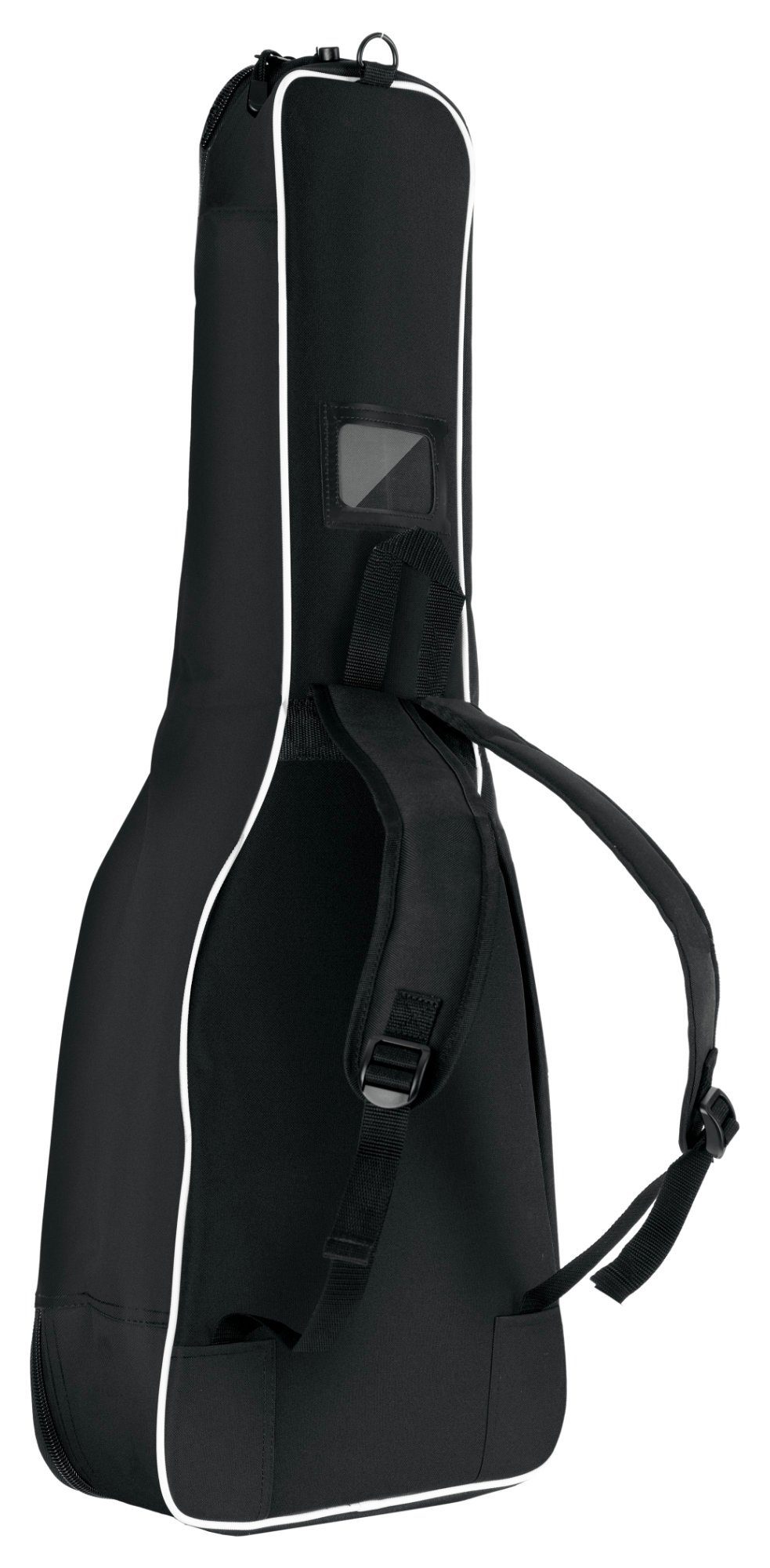 Fronttaschen weicher Ergonomisch inkl. 1/2-Größe Polsterung, 2 Rocktile Komfort-Griff Schwarz für mit geformter (Gigbag Gitarrentasche Klassik-Gitarrentasche Noten/Zubehör),