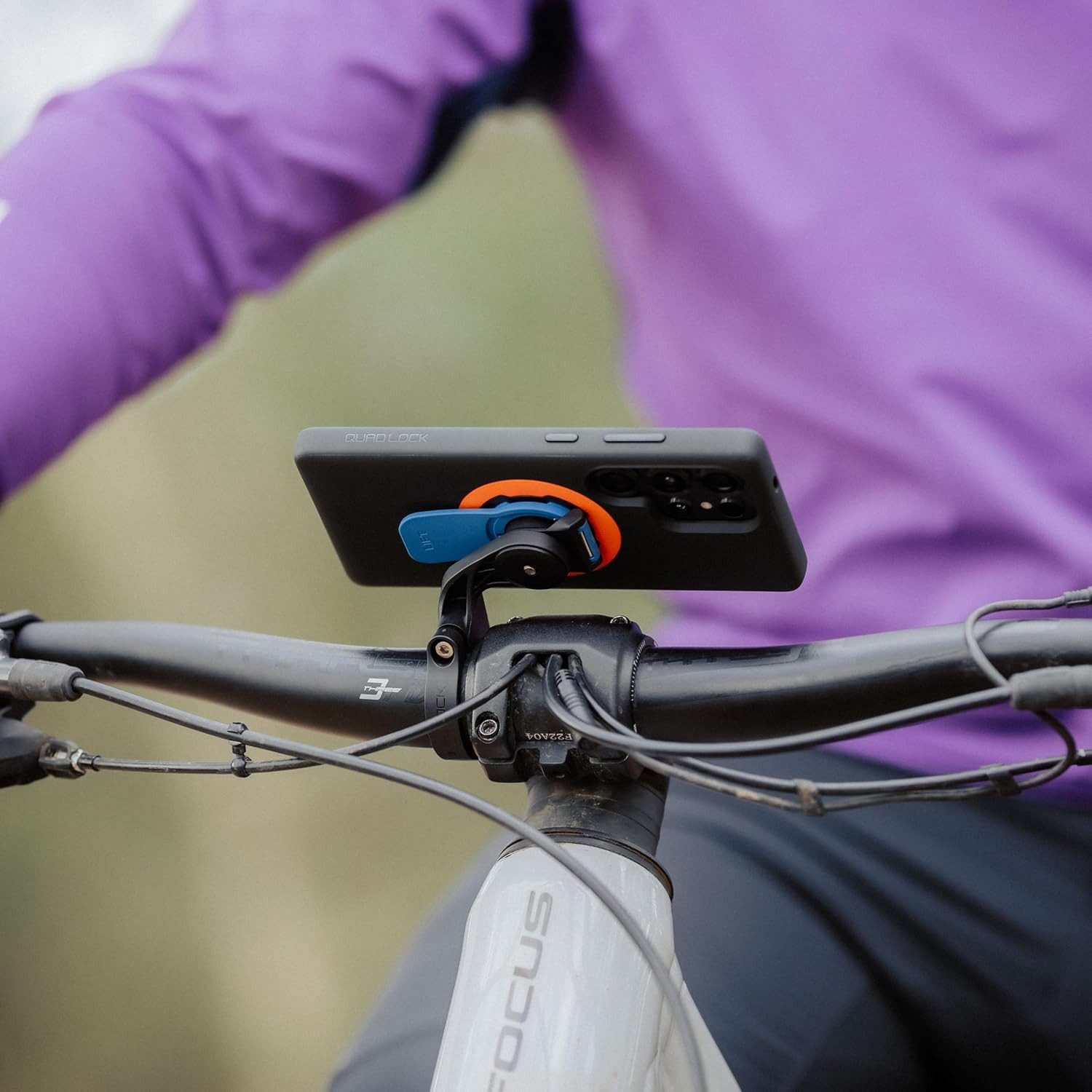 Quad Lock Handy-Halterung QUAD LOCK Out Front Mount V3 Fahrrad Lenker Handy Halter – Bild 4 von 5