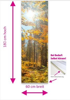 Schiebegardine Herbstsonne Flächenvorhang für kleine Fenster 180 cm hoch - B-line, gardinen-for-life