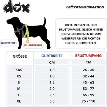 DDOXX Hunde-Geschirr DDOXX HUNDEGESCHIRR NYLON, Schwarz Xxs - 1,0 X 26-35 Cm Nylon