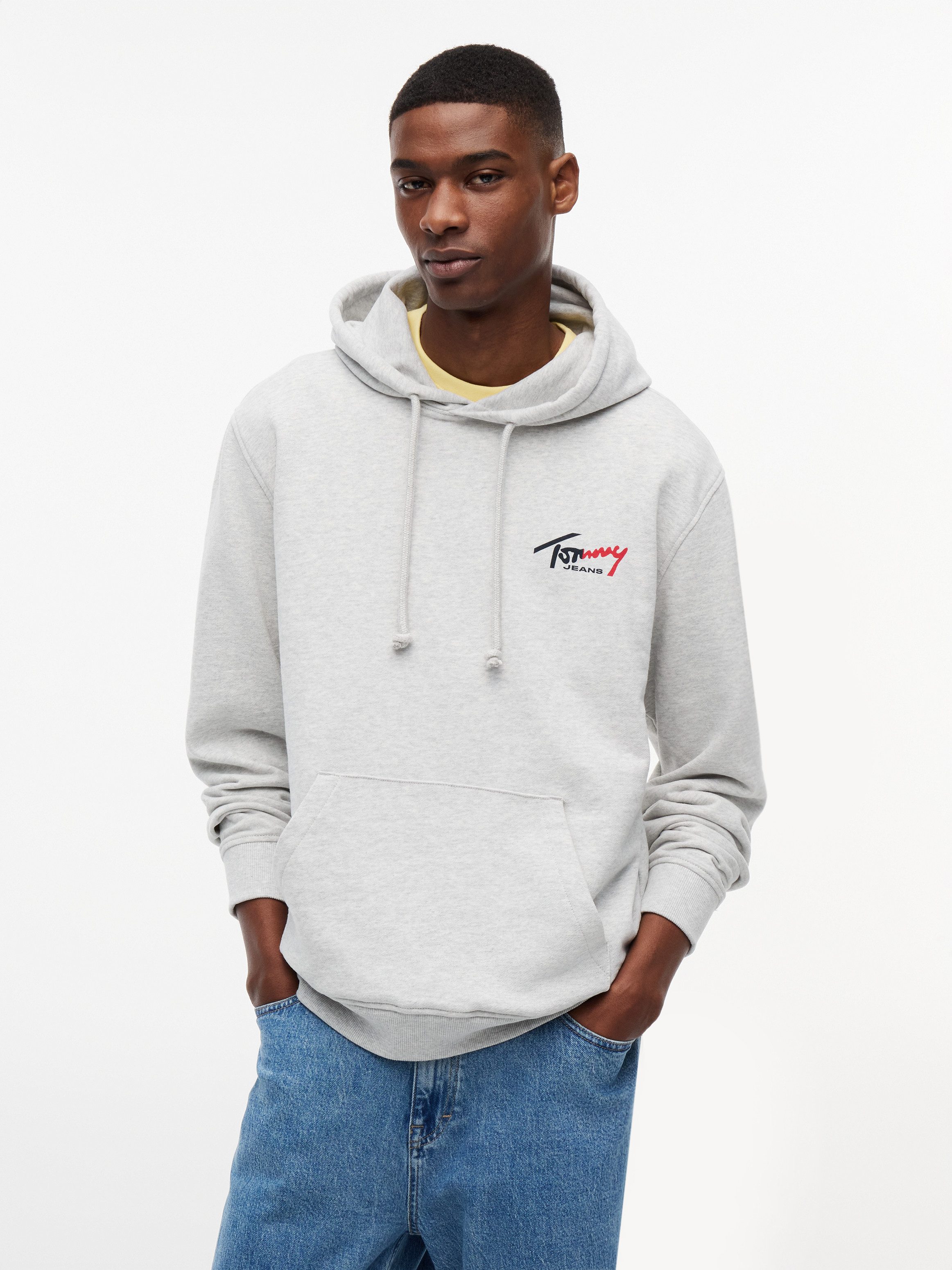Tommy Jeans Kapuzensweatshirt TJM REGULAR ENTRY SIGN Regular fit, mit Kordelzug