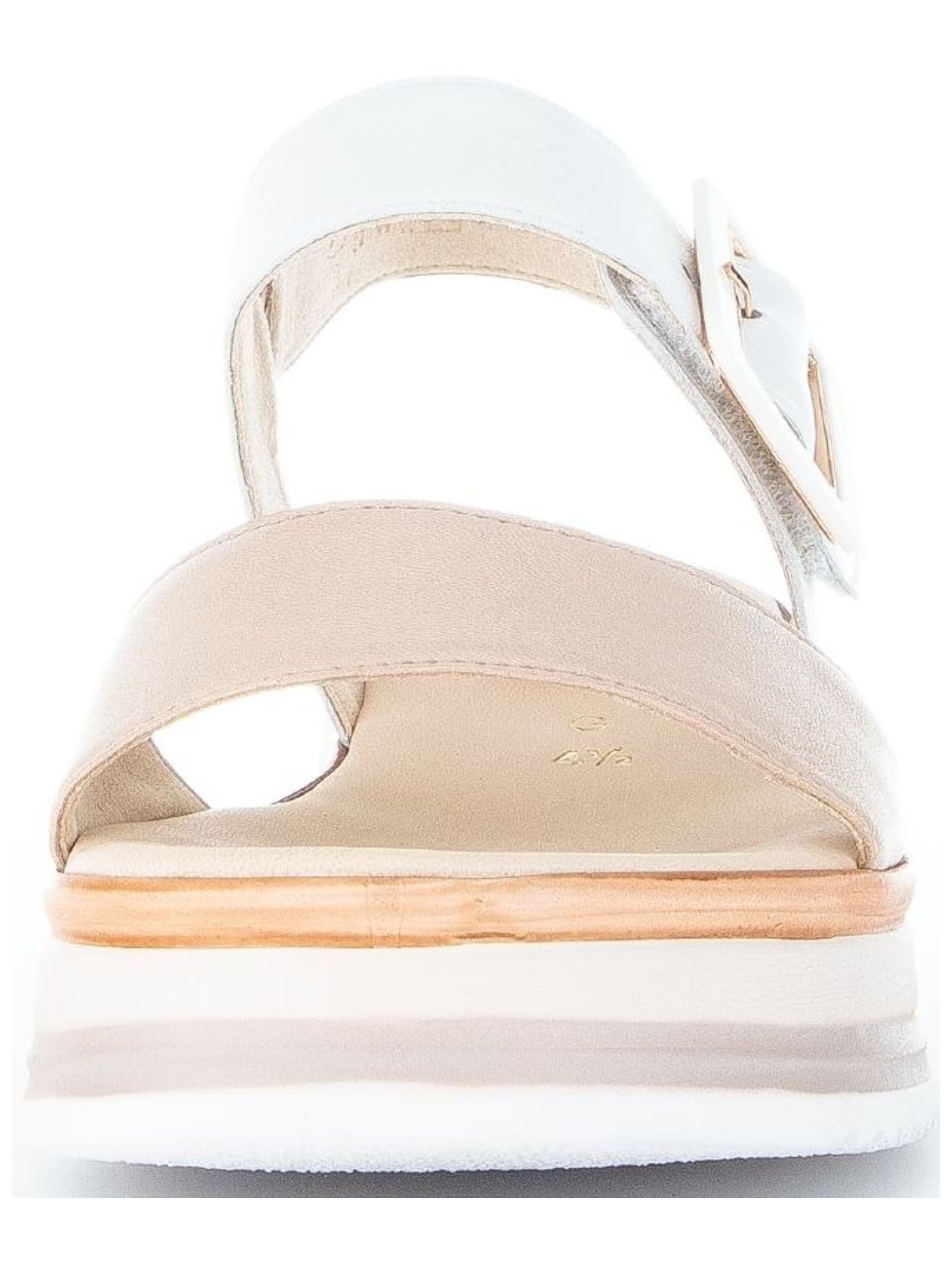 Gabor Sandalen Leder/Textil . Keilsandalette