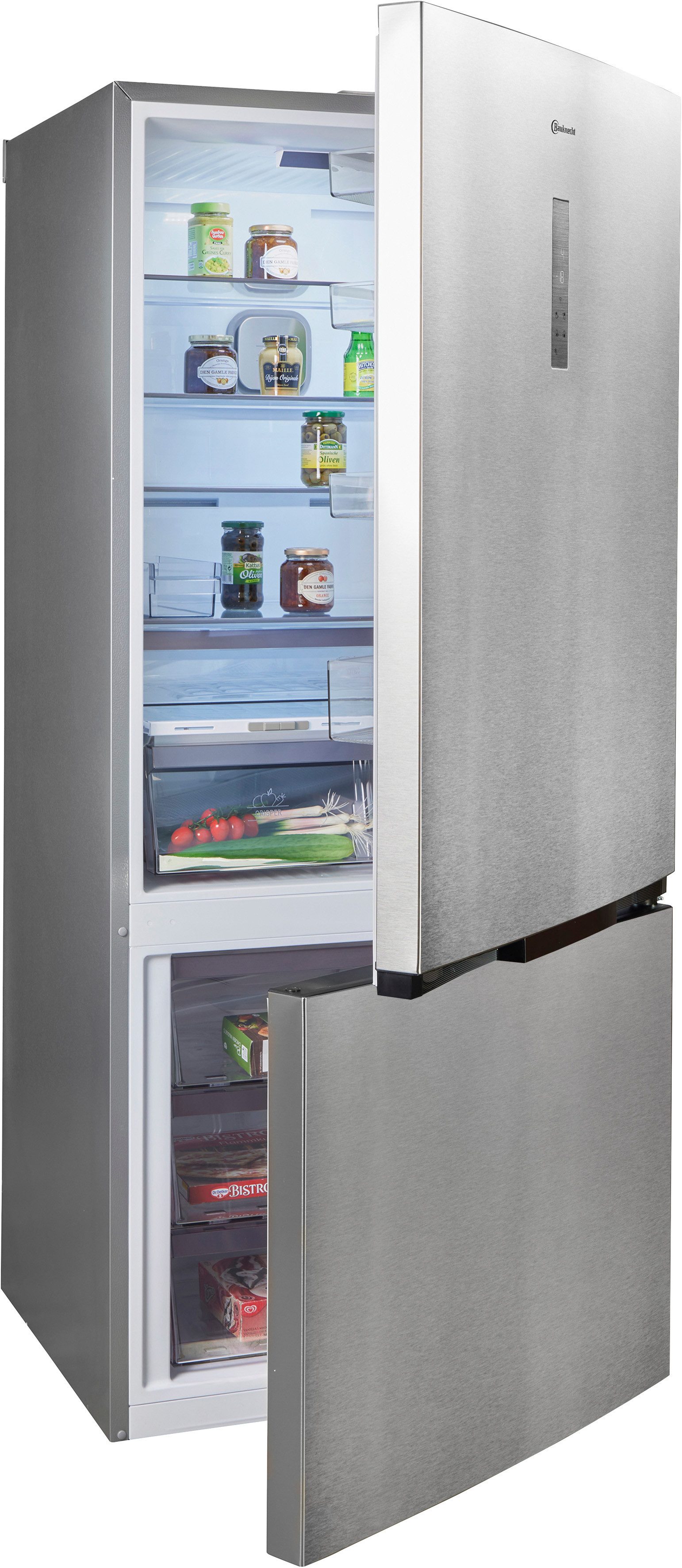 BAUKNECHT Kühl-/Gefrierkombination KGD 83XLC IN, 193 cm hoch, 83,2 cm breit