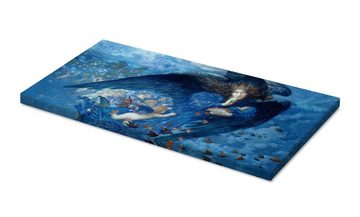 Posterlounge Leinwandbild Edward Robert Hughes, Nacht mit ihrem Zug der Sterne, Schlafzimmer Malerei