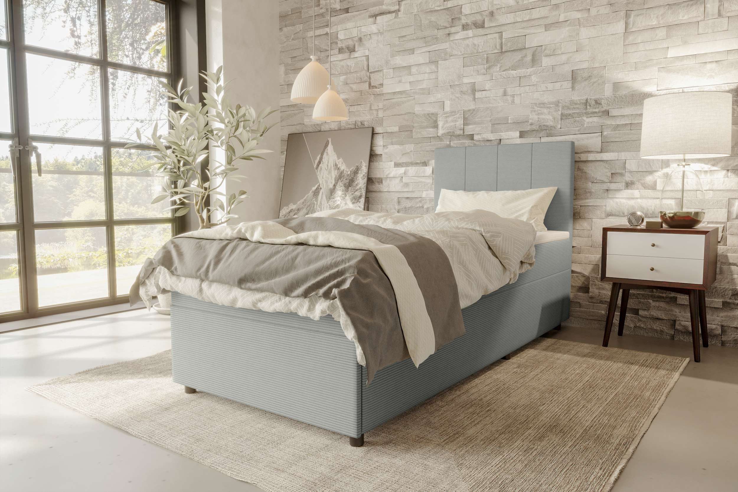 99rooms Boxspringbett Kira Mini (Schlafzimmerbett, Bett), günstig online kaufen