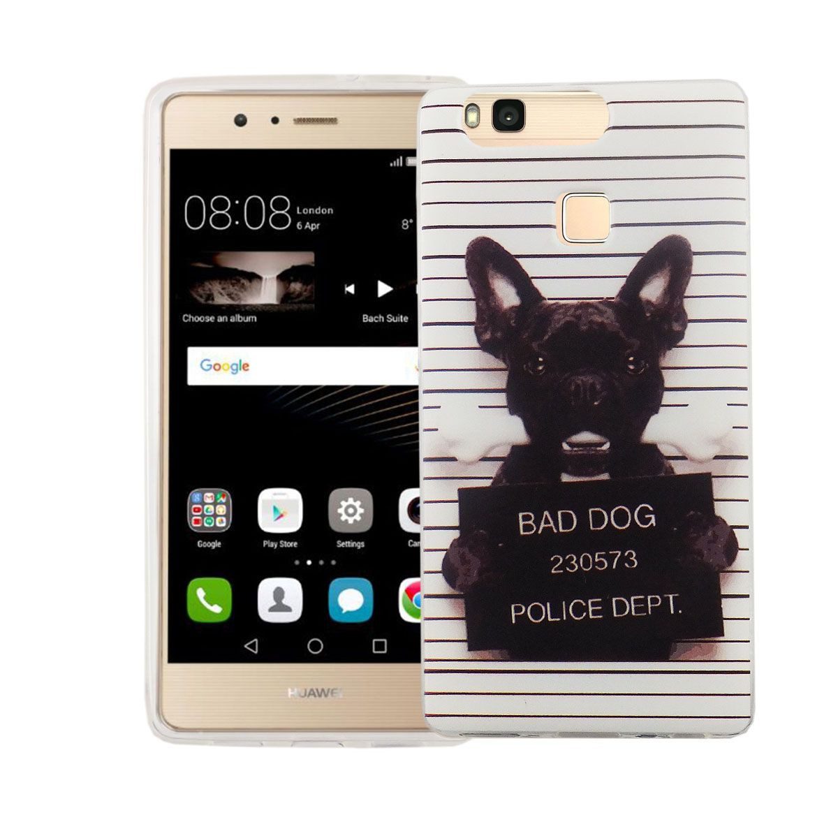 König Design Handyhülle Huawei P9 Lite, Huawei P9 Lite Handyhülle Bumper Backcover Weiß