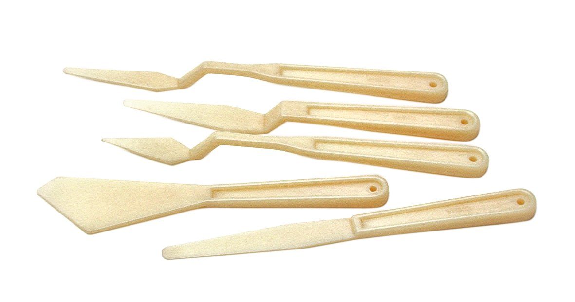 VBS Modellierwerkzeug Kunststoffspachtel-Set Modellieren, 5-tlg
