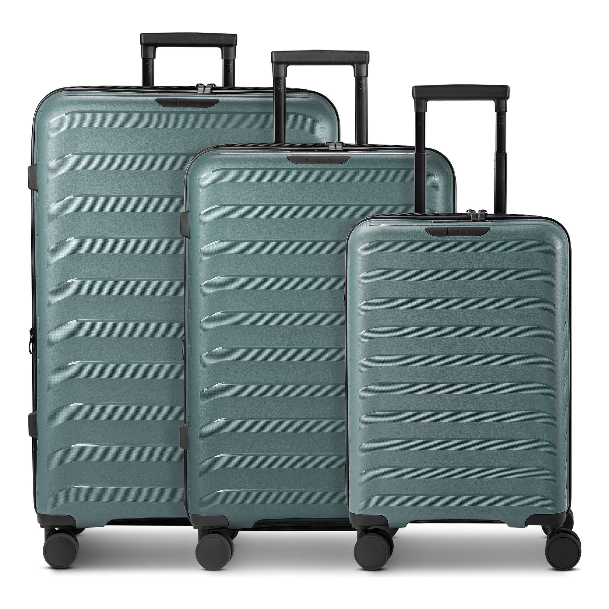 D&N Trolleyset Toronto, 4 Rollen, (3-teilig, 3 tlg), Polypropylen